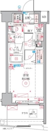 クレヴィスタ四ツ木の物件間取画像